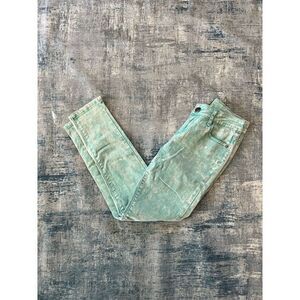 Iris Jeans Modern Vintage Light Teal Acid Wash Skinny Jeans Size 5